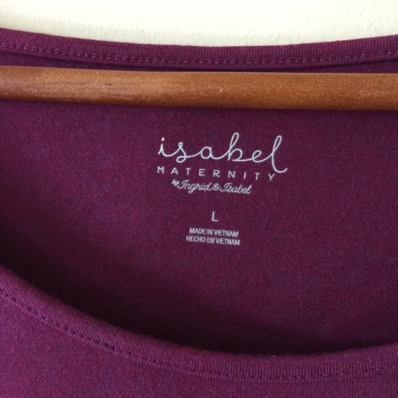 Isabel Maternity Purple 3/4 Sleeve Shirt Dress - Picture 2 of 7